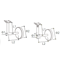 Lanshi Adjustable SS stair railing bracket with cover